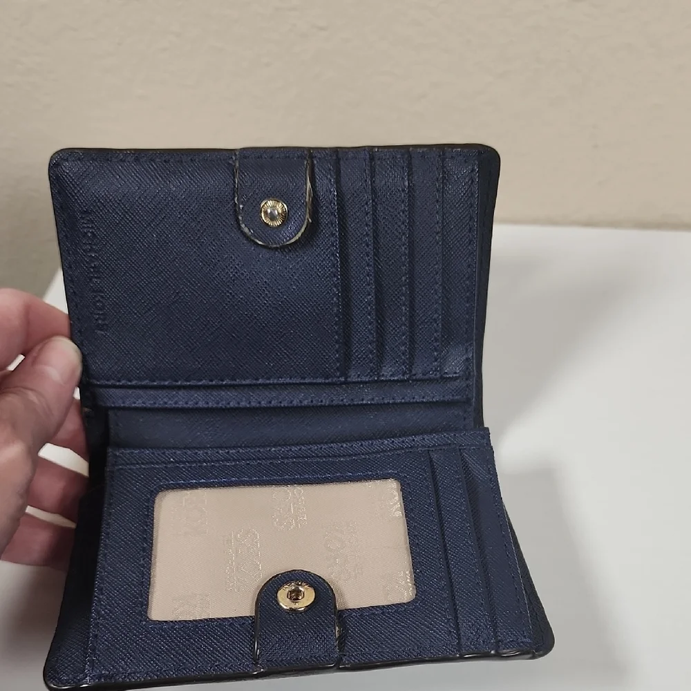 Michael Kors Navy Floral Wallet